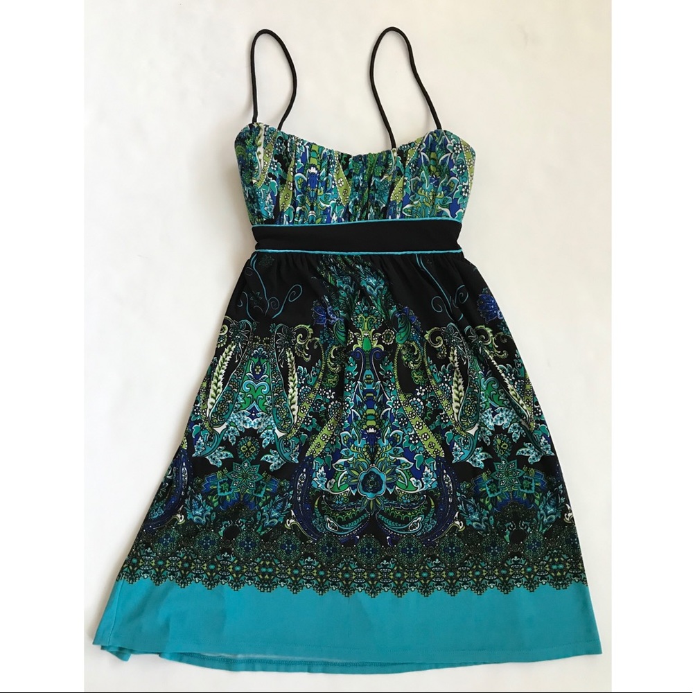 City Triangles Spaghetti Strap Dress Sz SM